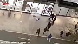 صف طولانی خرید براثر کورونا ان...