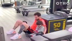 تمرین لیونل مسی در قرنطینه خان...