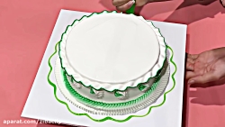 آموزش شگفت انگیز تزئین کیک برا...