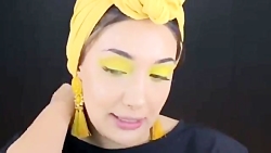 آرایش سایه چشم رنگی با محصولات...