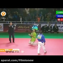 برادر رزمی کار ایرانی حریف ازب...