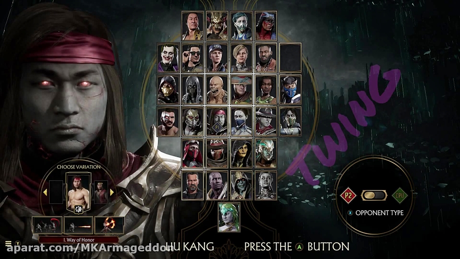 صداپیشه ی Liu Kang به عنوان صداپیشه ی بازی در MK11 ( ساختگی )