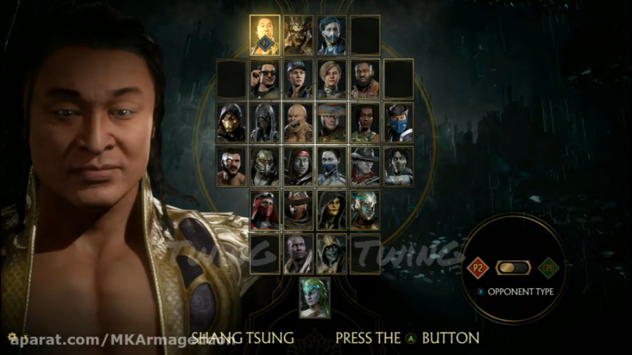 صداپیشه ی Shang Tsung به عنوان صداپیشه ی بازی در MK11 ( ساختگی )