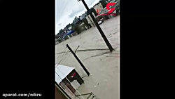 تصاویری از طغیان رودخانه و وقو...