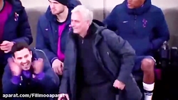 مورینیو داره بعد مهار پنالتی ک...