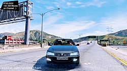 رانندگی با پژو پارس در GTA5