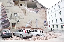 زلزله قدرتمند در زاگرب پایتخت...