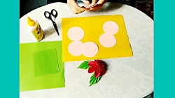 ساخت گل ساده کاغذی