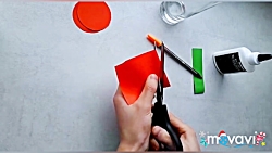 کاردستی با کاغذه ساخت گل 52