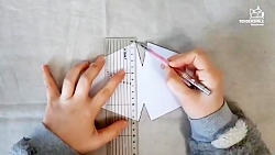 آموزش  درست کردن ماسک  پارچه ا...