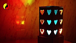 کاردستی ساخت چراغ خواب از کارت...