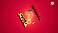 چالش فوتبالی با بازیکن بارسا