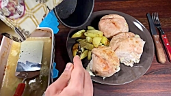 بمب جوجه و سیب&zwnj; زمینی کبا...