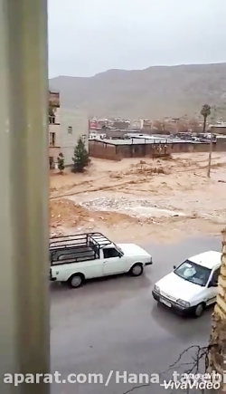 وقتی سیل مناره های مسجد روهم ب...