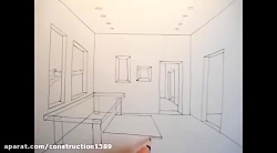 آموزش پرسپکتیو یک نقطه ای (3)