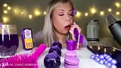 چالش اسمر با تم بنفش