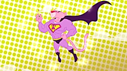 کارتون پلنگ صورتی  مداد جاودوی...