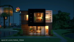 آموزش ساخت خانه مدرن در ماینکرافت