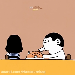 انیمیشن خنده دار با نمک بامزه...