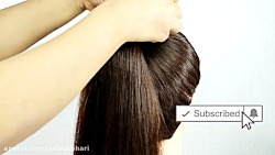 آموزش شینیون عروس هلندی 2