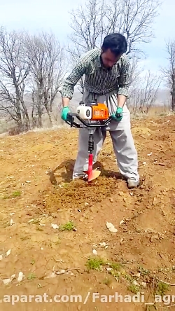 عملکرد چاله کن موتوری 68 سی سی...