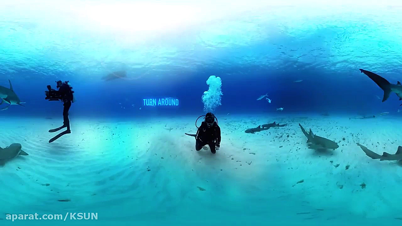 49 - حیات وحش- National Geography - Wild Life - فیلم 360 درجه کوسه کله چکشی زمان134ثانیه