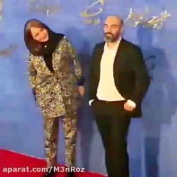 پوشش جالب مهناز افشار در کنار...