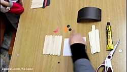 آموزش کاردستی با چوب بستنی در...