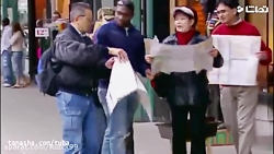 دوربین مخفی گربه کبوتر رو خورد