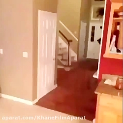 بچه اومد باباشو بترسونه خورد ت...