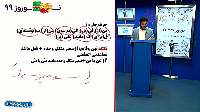 کلاس نوروز قلم چی-دکتر مهدی اسماعیلی-مجهول و جار و مجرور و نون وقایع عربی کنکور با دکتر مهدی اسماعیلی
