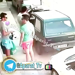 یجور ماشینو بلند کرد انگار اسب...