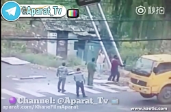 برق فشار قوي گرفت هر سه تا سر...