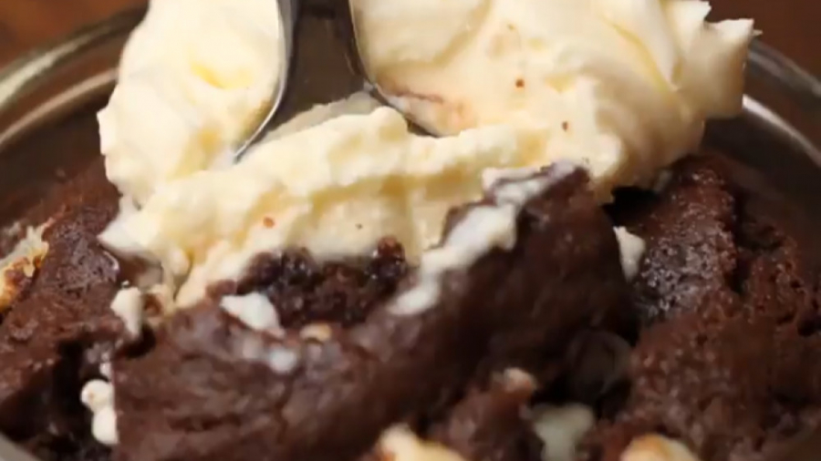 آموزش آشپزی - پودینگ شکلاتی - کلینیک لاغری سیبیتا