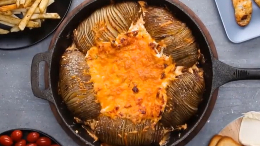 آموزش آشپزی - سیب زمینی تنوری و دیپ پنیر - کلینیک لاغری سیبیتا