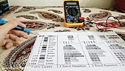 تست مقاومت توسط مولتی متر