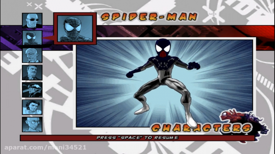 لباس Comic Spider Man برای بازی Ultimate Spider - Man