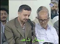 شعر خوانی شاعر افغانی نزد رهبر...