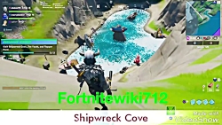 چلنج فورتنایت : visit Shipwreck Cove , Flopper Pond The Yatch