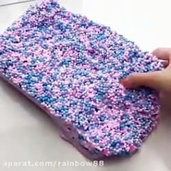 اسلایم دونه صورتی و ابی