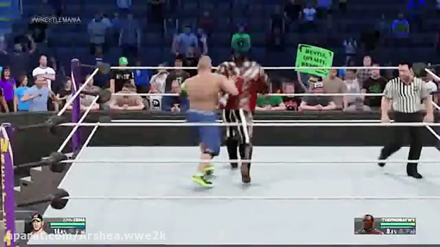 مسابقه جان سینا و دفیند بروایت