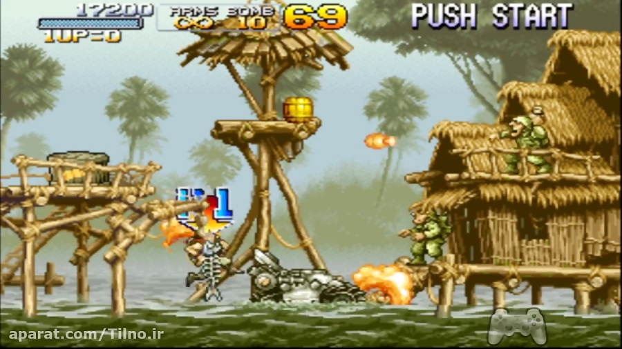 گیم پلی بازی Metal slug برای پلی استیشن 1