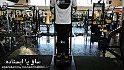 آموزش اجرای حرکت ساق پا ایستاد...