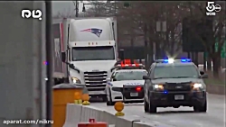 اسکورت شدید کانتینر حامل 300 ه...