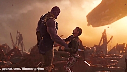 مبارزه دیدنی آیرون من و تانوس...