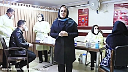 انجام تست کرونا در مرکز بهداشت...