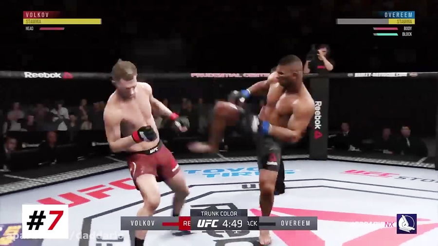 ناک اوت های شدید در بازی EA Sports UFC 3