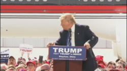 ترس و وحشت دونالد ترامپ هنگام...