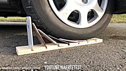 ترکوندن چندتا آیفون زیر ماشین