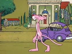 کارتون پلنگ صورتی